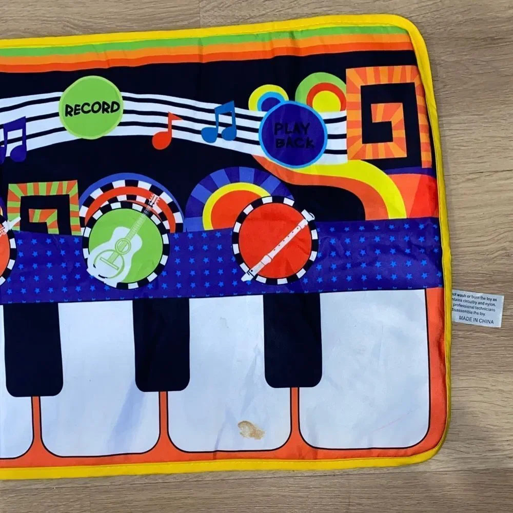 Musical Play Mat for Kids - (Musical Instruments)Colorful Piano Design